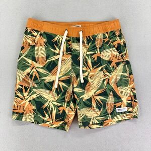 Banks Journal Boardshorts Mens‎ 32 Orange Floral Tropical Leaf Patter Surf Beach